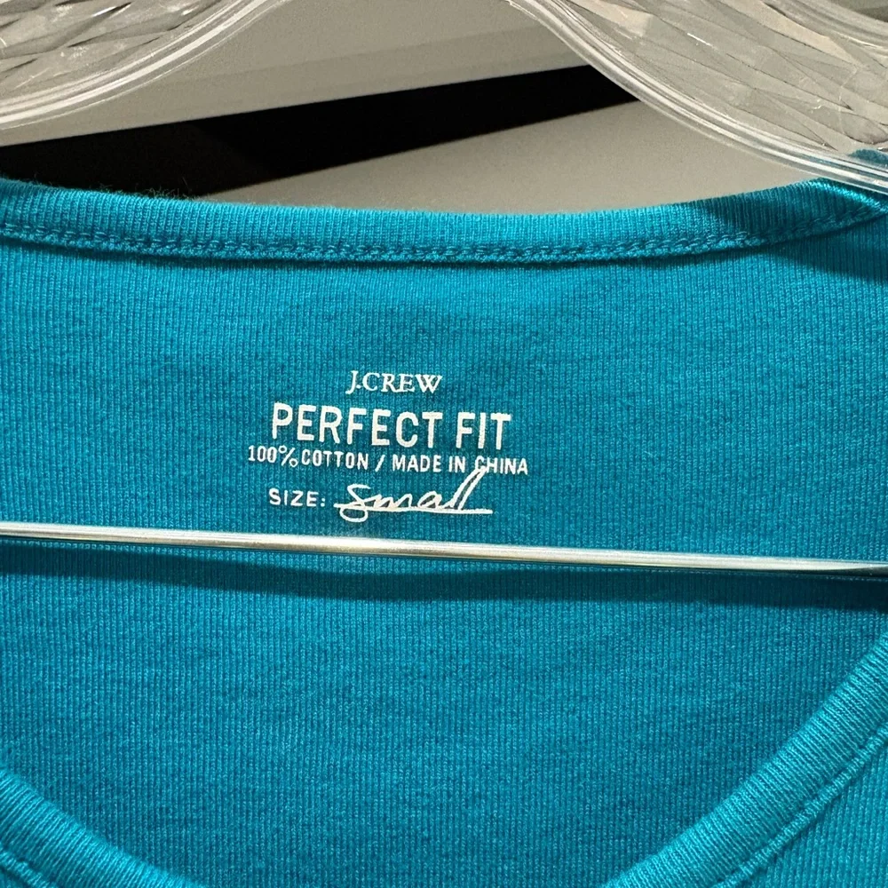 J. Crew Turquoise Henley